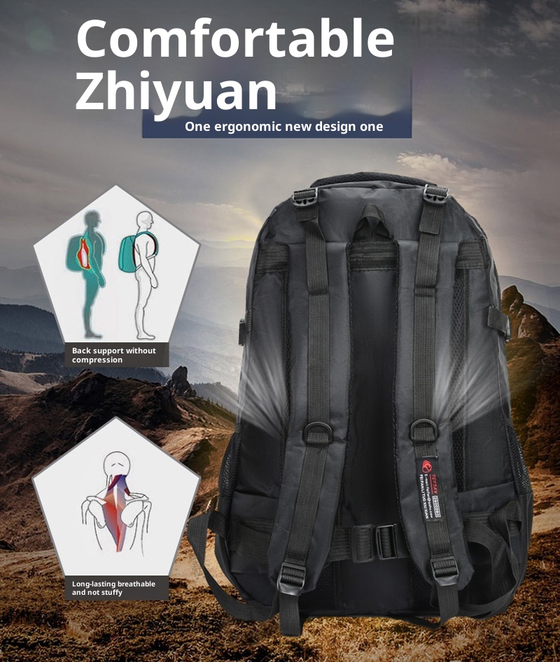 ActiveGo Cross-border Capacity Men's Outdoor Cycling Business Travel Backpack Large Luggage Mountaineering Bag_voghion.com