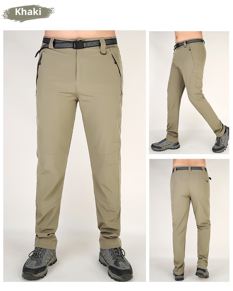 001 Summer Outdoor Men's Quick-Dry Lightweight Breathable Hiking Factory Direct Cross-Border Waterproof Multi-Pocket Pants_voghion.com