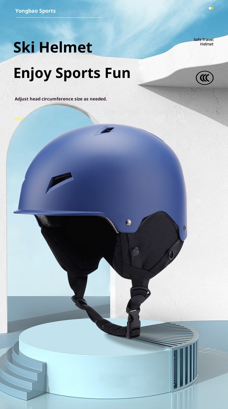 001 Zimowy kask narciarski unisex dla dorosłych, termiczny sprzęt do sportów na świeżym powietrzu, ochronna czapka bezpieczeństwa do jazdy na rolkach_voghion.com