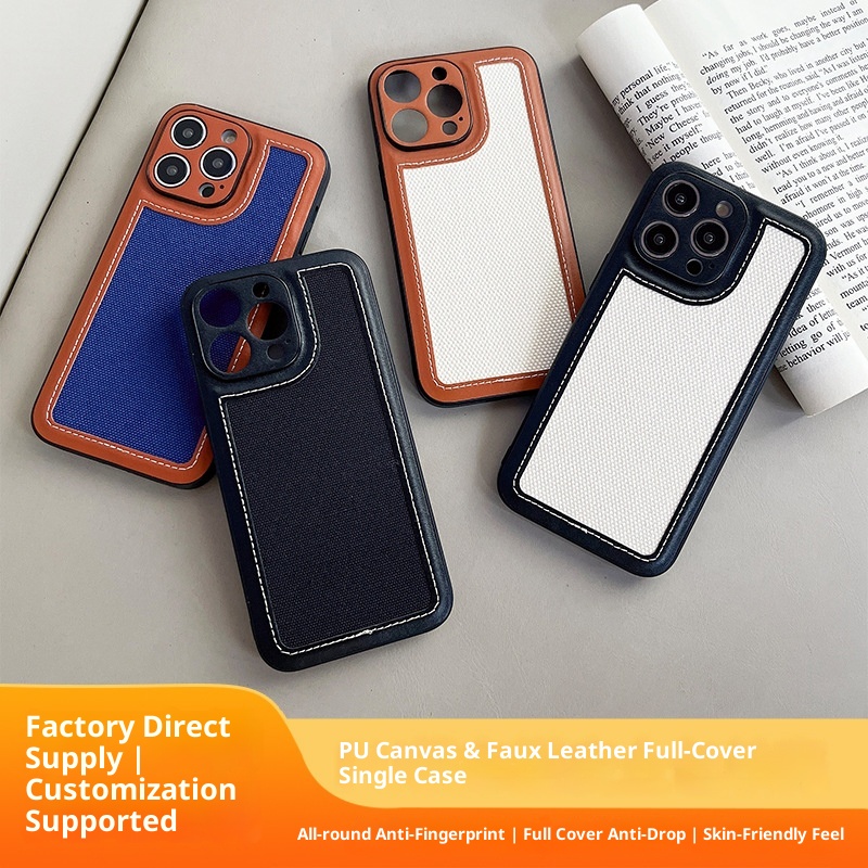 TechGlobe Compatible With Phone 16 Pro/15 Shockproof Canvas Full Coverage IPhone Protective Case Precision Cut Wholesale_voghion.com