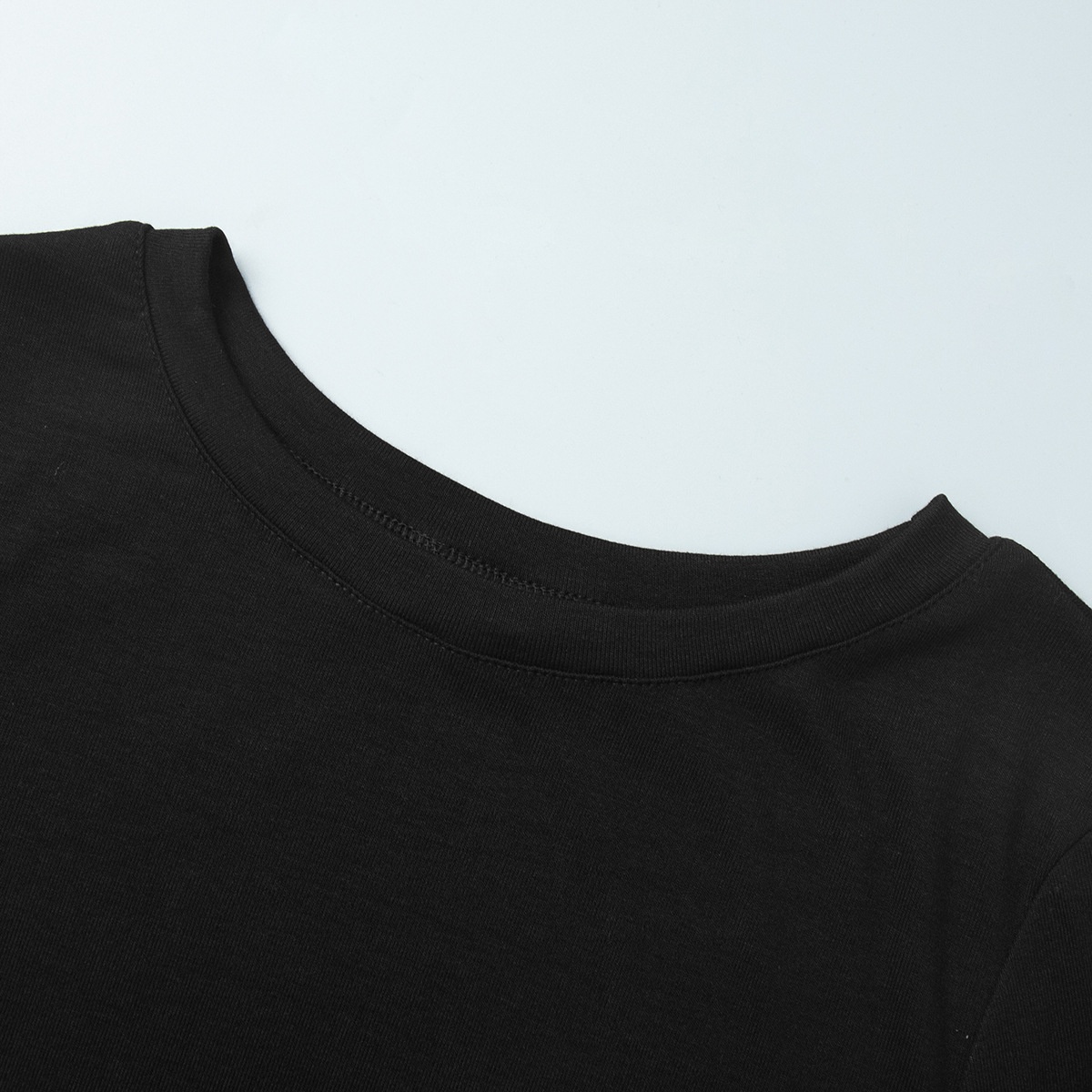 ChicShe Cross-Border Black Long-Sleeve Long-Pants Pajama Set European And American 2025 Spring New Knitted Pajamas Export Home_voghion.com