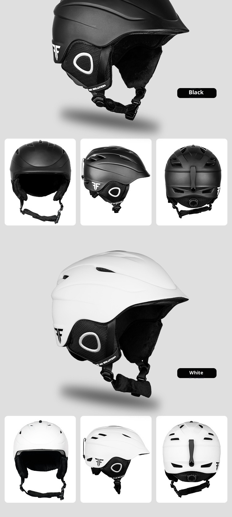 001 All-in-One Professional Ultra-Light Snowboard Snow Adjustable Thickened Ski Helmet Warm And Comfortable_voghion.com