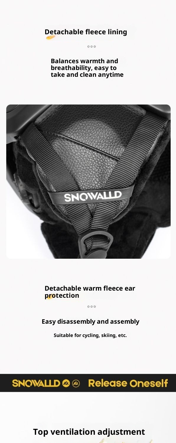 001 New Ski For Men Women, Adult Snow Helmet With Safety Certification, Anti-Collision And Anti-Fall Cap, Professional_voghion.com