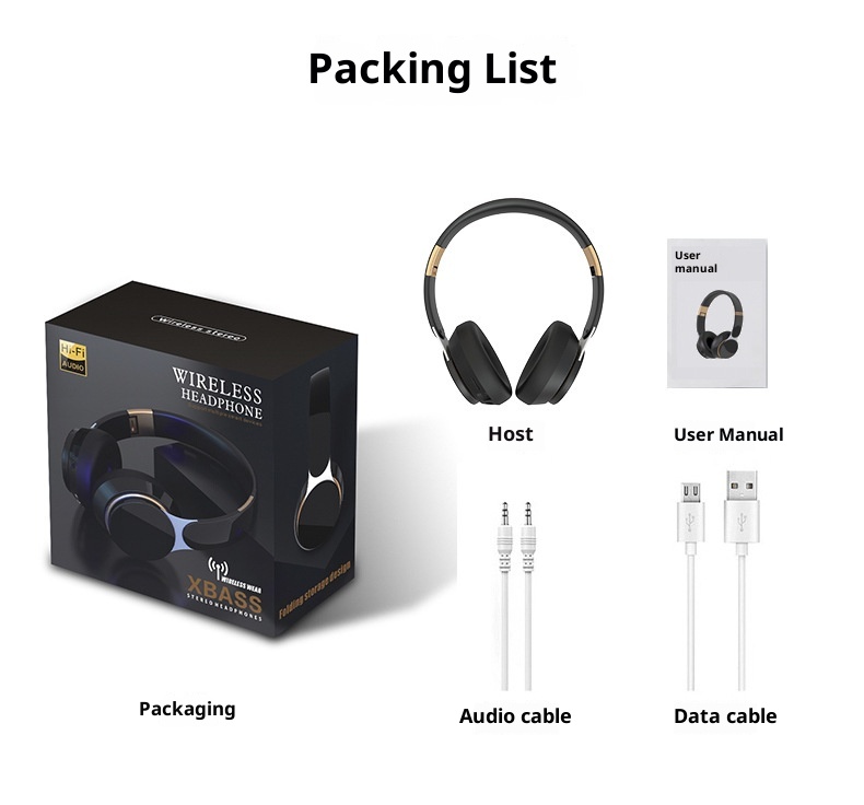 Auriculares deportivos Bluetooth plegables telescópicos para juegos de ordenador 3c Cross-Border FG-07S de alta venta con cobertura total_voghion.com