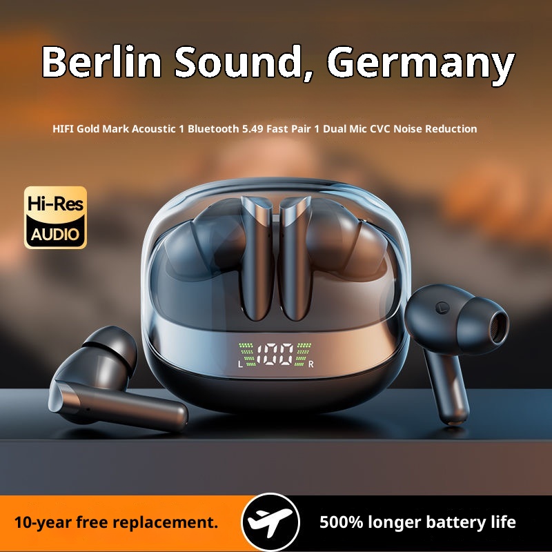 3c Cross-border AI Translation Hot-Selling True Wireless Bluetooth Earbuds Noise Cancelling In-Ear Long Battery Life Large_voghion.com