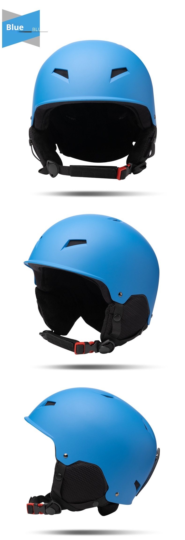 001 Neuer winddichter Skihelm mit Ohrenschutz, warm, für Erwachsene, Unisex, Snowboard- und Fahrradhelm, Winterhelm_voghion.com