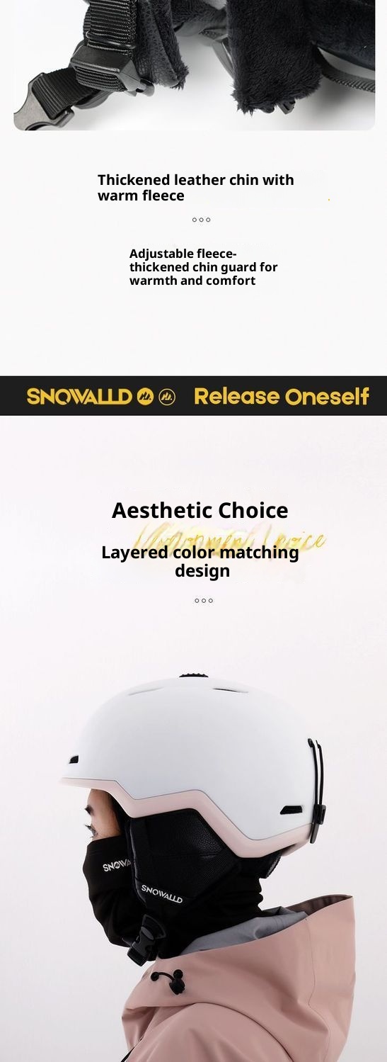 001 New Ski For Men Women, Adult Snow Helmet With Safety Certification, Anti-Collision And Anti-Fall Cap, Professional_voghion.com