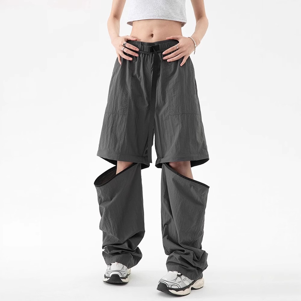 001 Woodpecker Softshell For Women And Men, Summer Thin Wide-Leg Cargo Pants, Casual Outdoor Sports Hiking Pants_voghion.com