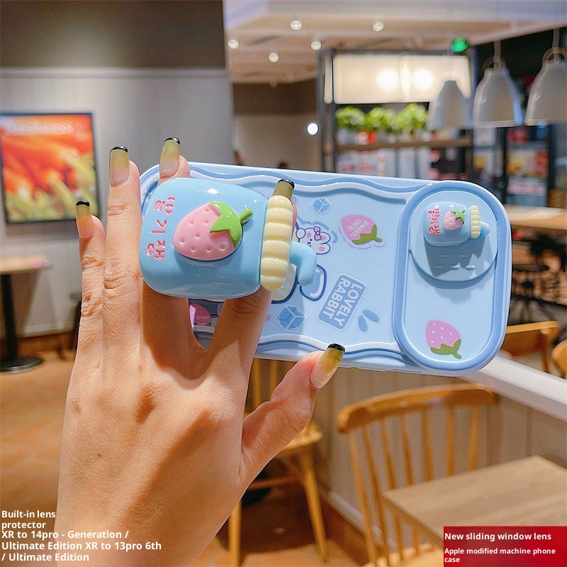 TechGlobe Suitable For Instantly Transform Into 14 Modified Phone Case XR To 13 Pro Sliding Window Ultimate Edition_voghion.com