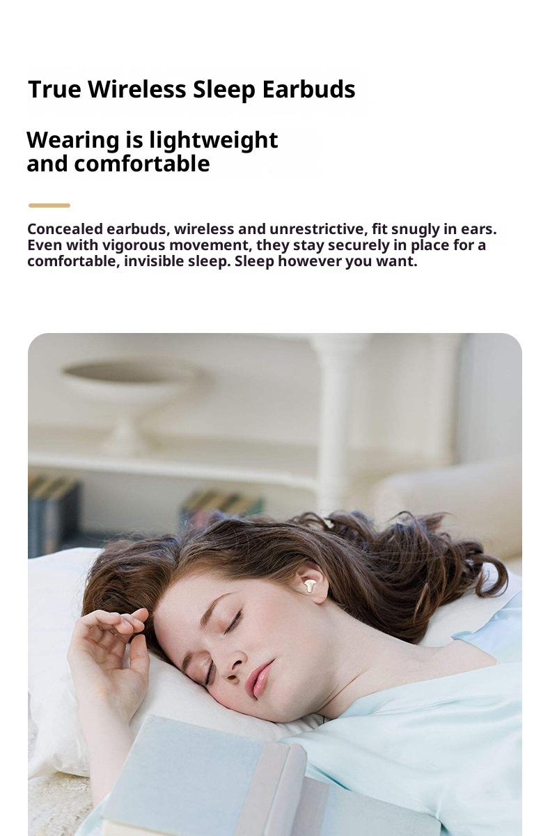 3c Cross-border SK19 Neue kabellose In-Ear-Kopfhörer mit Geräuschunterdrückung, ultraklein, Mini-Schlaf-Binaural-Bluetooth-Kopfhörer_voghion.com