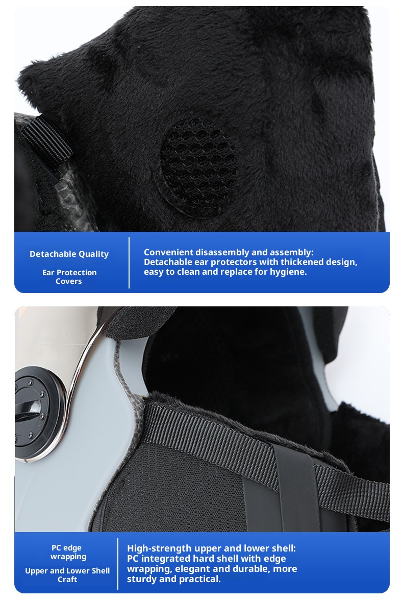 001 Ski Goggles Integrated Snow Helmet Unisex Outdoor Single And Double Board Anti-Collision Breathable 2024 New Anti-Fog_voghion.com