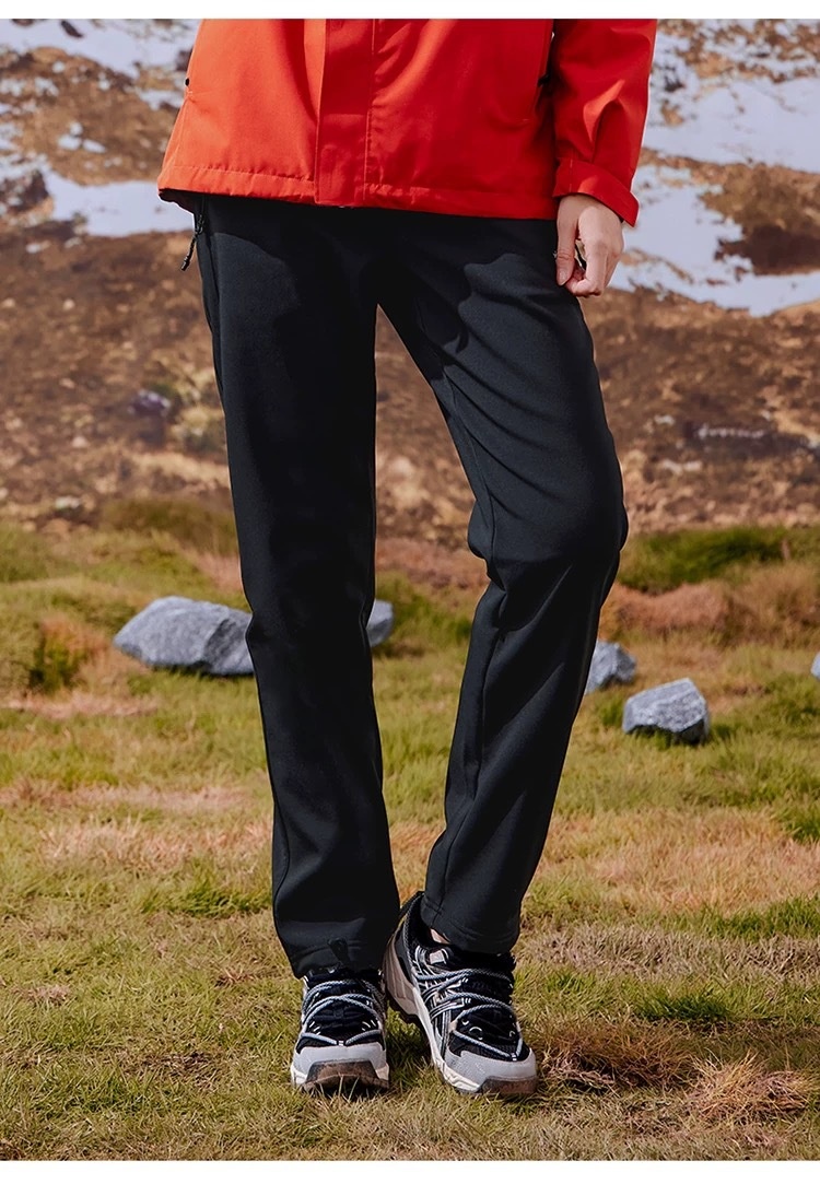 001 Pantaloni da trekking da uomo, caldi, larghi, antivento, foderati in pile, softshell da donna, pantaloni lunghi a gamba dritta, ghiaccio e_voghion.com