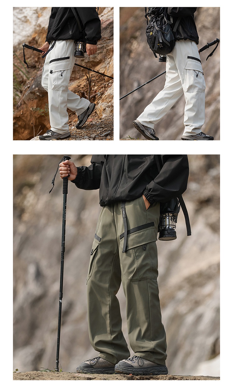 001 Camel HJCAMEL Giacca da esterno staccabile da uomo, pantaloni cargo sportivi larghi invernali nuovi_voghion.com