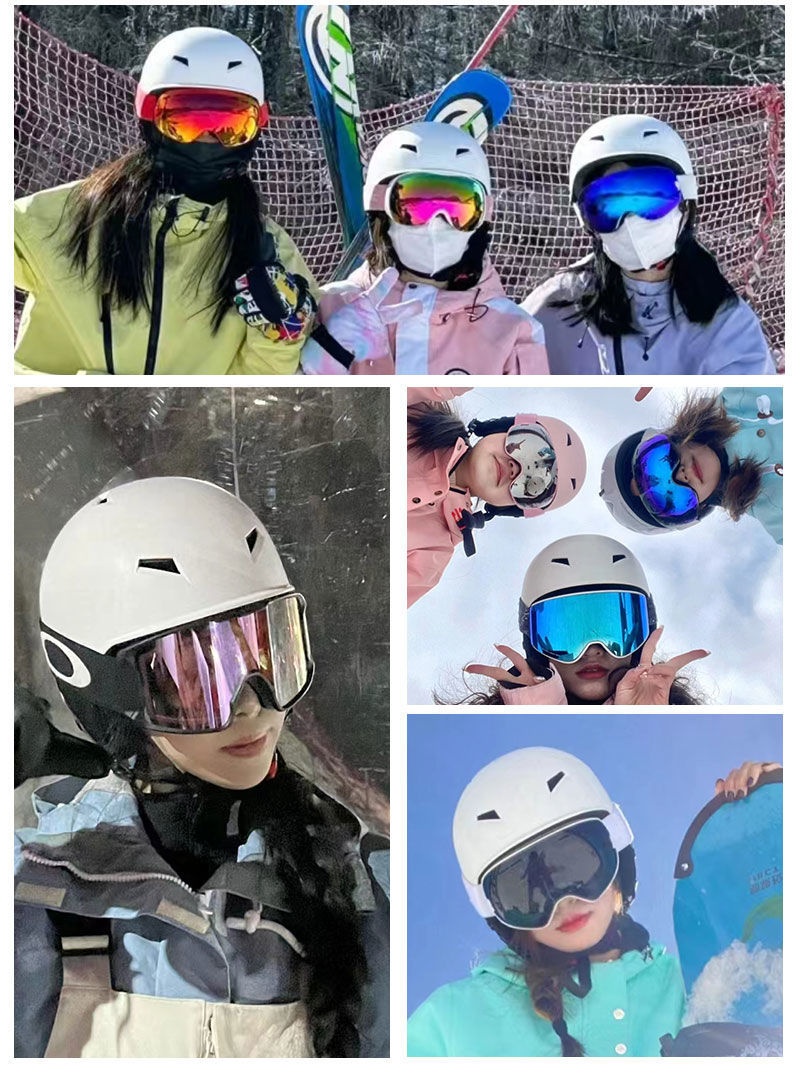 001 Herrenhelm Snowboarden/Skifahren, Professionelle Skiausrüstung, Schutzausrüstung für Damen, Warm und stoßfest, Neu_voghion.com