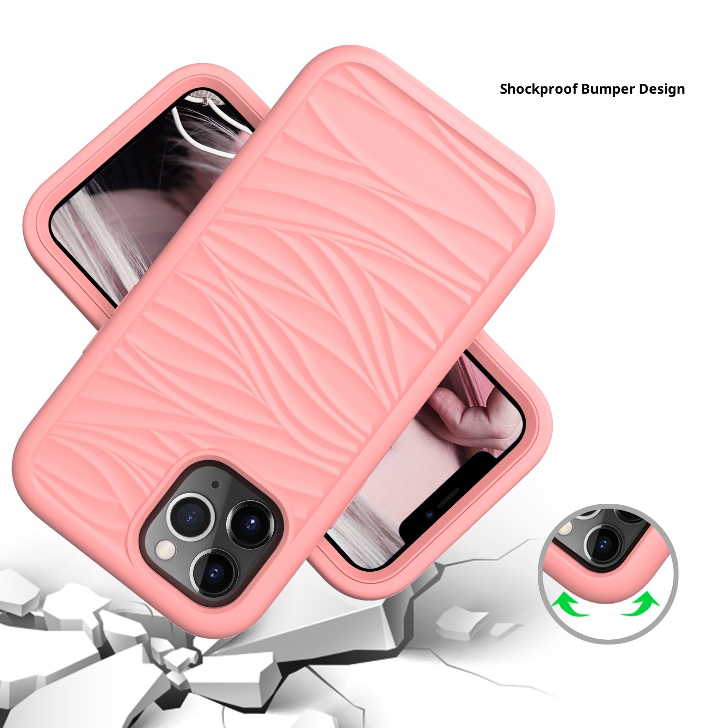 Custodia protettiva antiurto per iPhone 14 Pro Max 6.7 compatibile con TechGlobe Source Factory, supporta la ricarica wireless._voghion.com