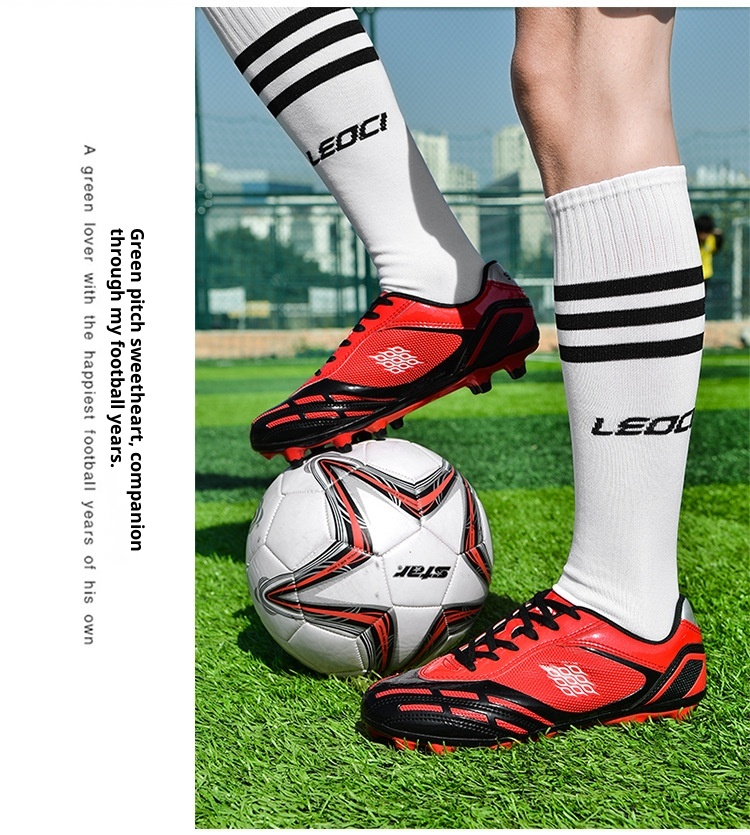 Fabricante ShoeGlobe, mayorista de zapatillas de fútbol de caña baja para entrenamiento deportivo de hombre, para adultos, uñas largas rotas, TF, para niños._voghion.com