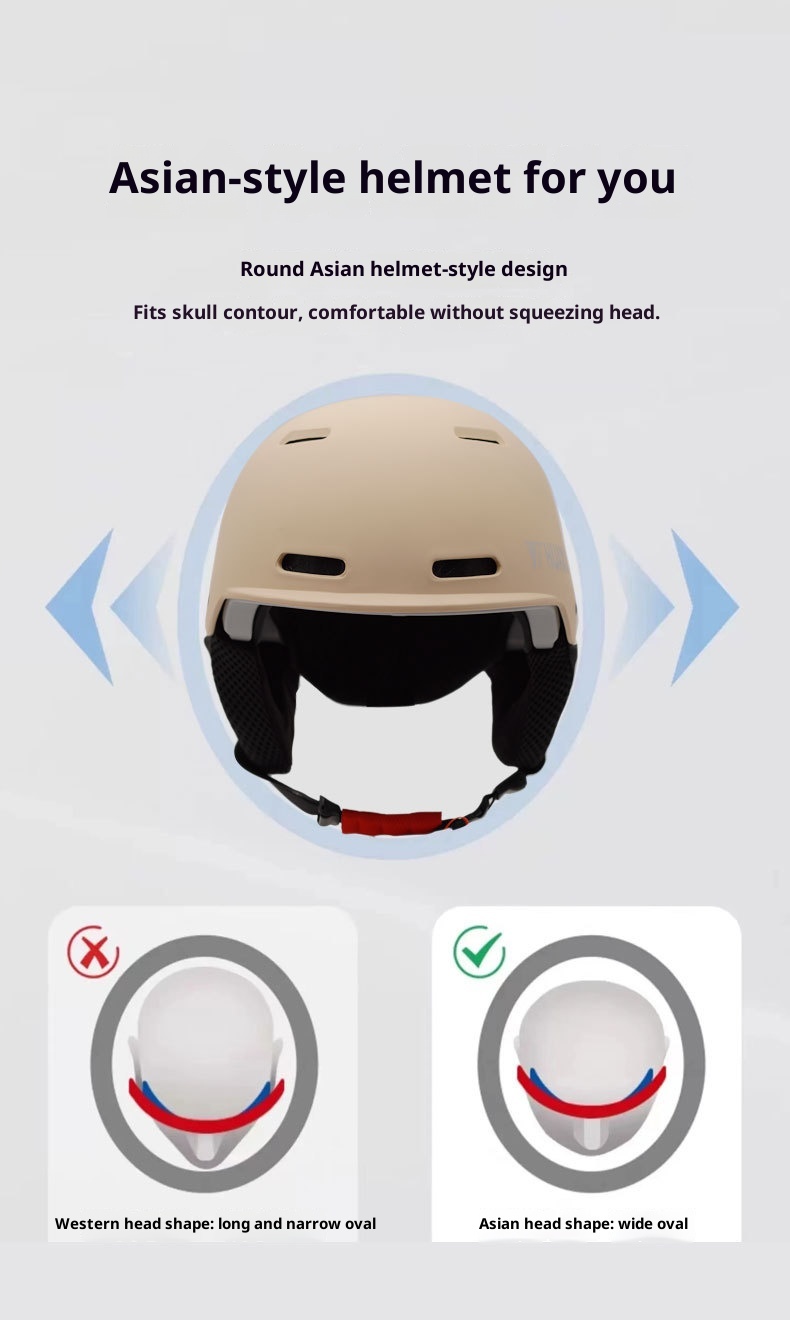 001 MAHAER Ski- und Snowboardausrüstung Schutzausrüstung für Damen und Herren Warmer Antikollisionshelm Schneekappe_voghion.com