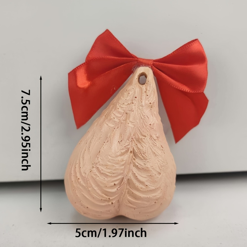 Adorno navideño colgante de resina con lazo y diseño de bola transfronteriza de Lillian Zibi para amigos y familiares_voghion.com