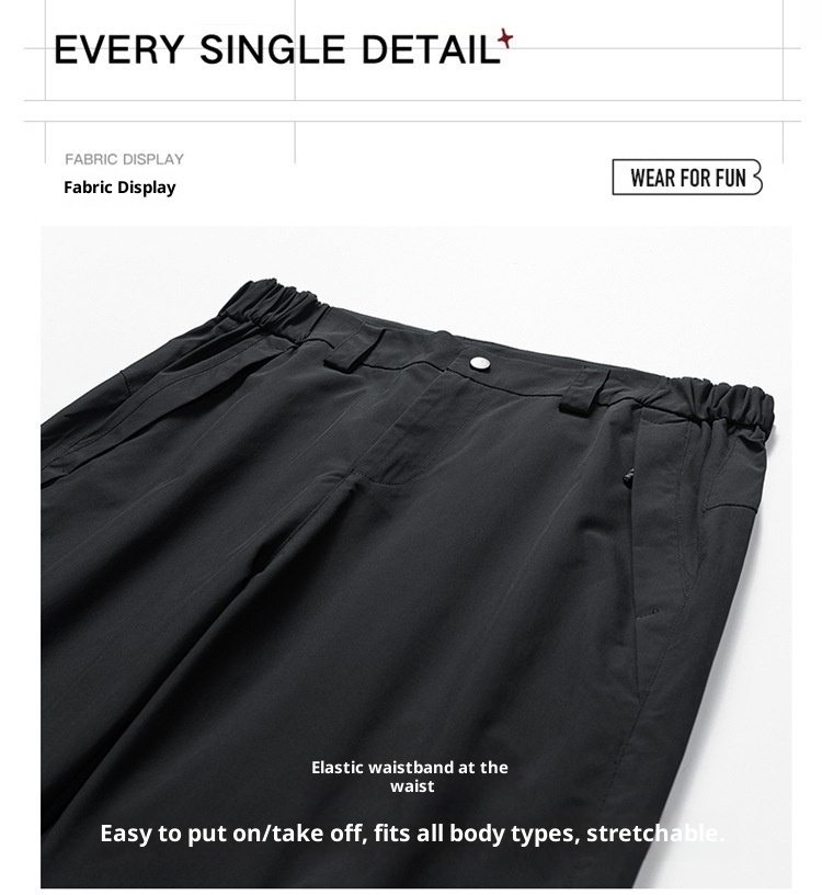 001 Spring And Autumn Outdoor Waterproof Hiking Men, Functional Zipper Straight Leg Cargo Casual Pants For Men_voghion.com