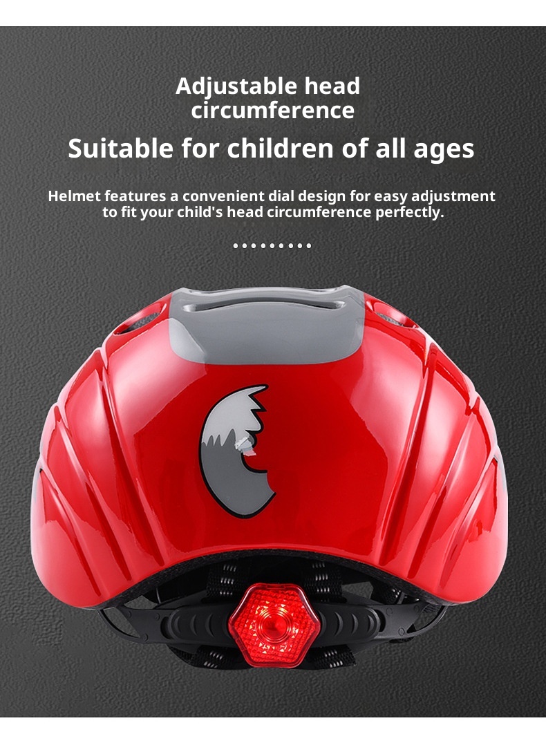 001 Casco da bicicletta monoblocco per bambini, skateboard, pattinaggio sul ghiaccio, sci, cartone animato_voghion.com