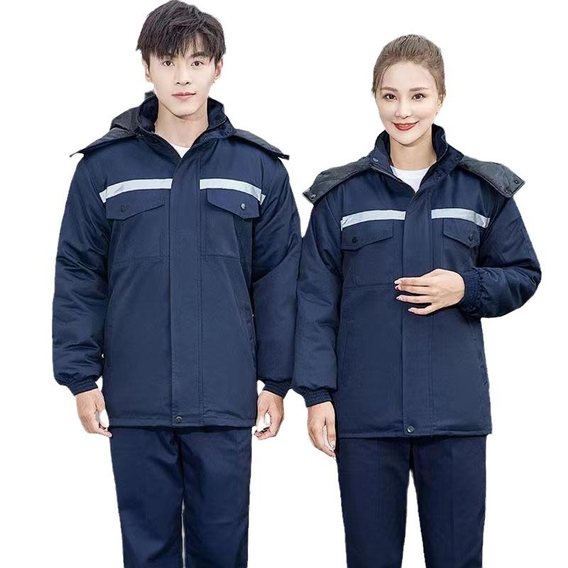 boy Winter Jacket For Men, Thickened, Wear-resistant, Cold-proof, Warm, Reflective Strips, Outdoor Cold Storage Work,_voghion.com