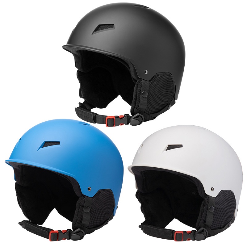 001 Neuer winddichter Skihelm mit Ohrenschutz, warm, für Erwachsene, Unisex, Snowboard- und Fahrradhelm, Winterhelm_voghion.com