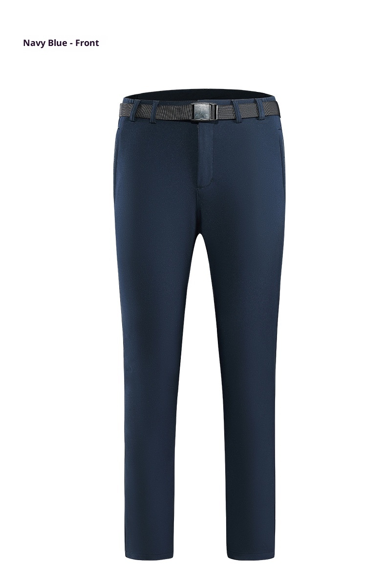 001 Outdoor Men's Waterproof Windproof Sports Soft Shell Pants With Fleece Lining For Wath, Hiking Pants, Thickened And_voghion.com