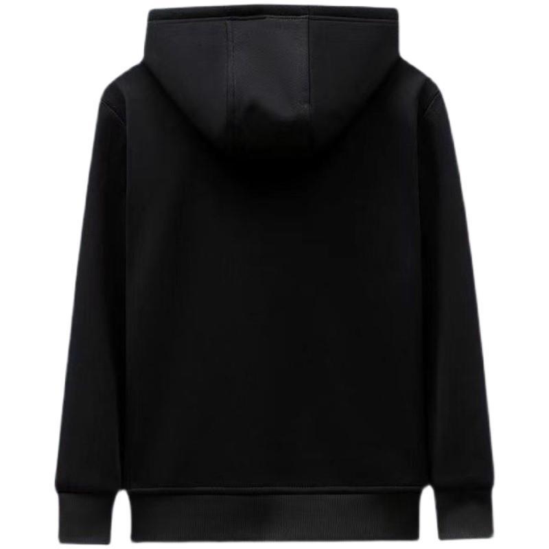 boy Autumn Winter Sweatshirt Fleece Lined Thickened Sports Casual Cotton Jacket Men's Warm Lamb Wool Loose Hooded Cardigan_voghion.com