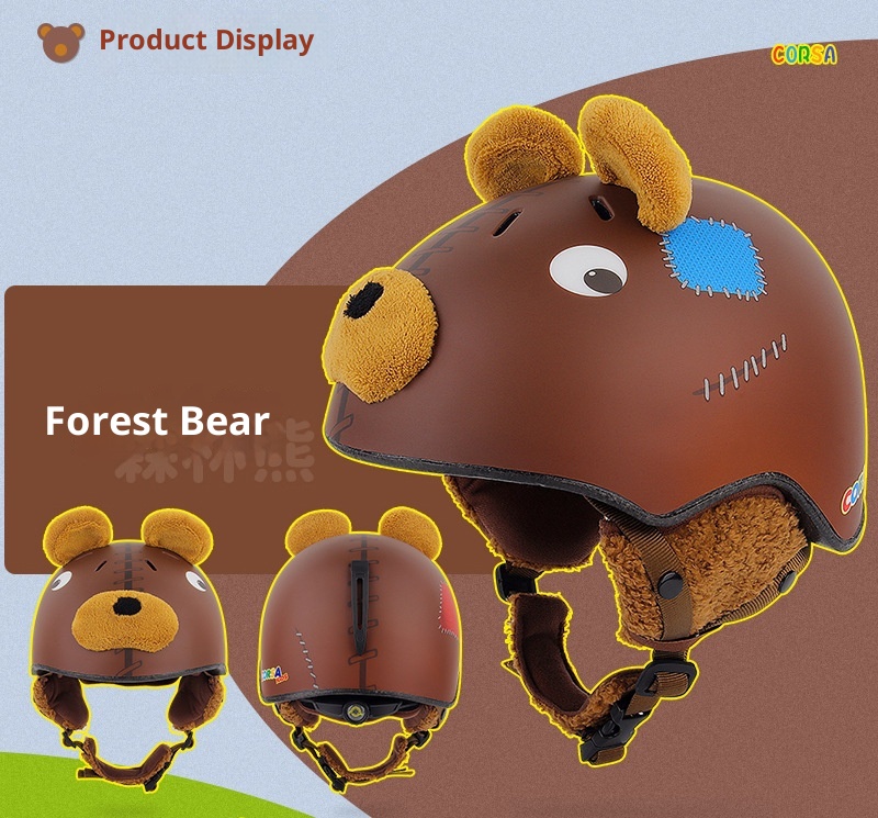 001 CORSA Cooler neuer Snowboard- und Skihelm für Mädchen und Kinder, Schutzausrüstung, warmer und sicherer Skihelm_voghion.com