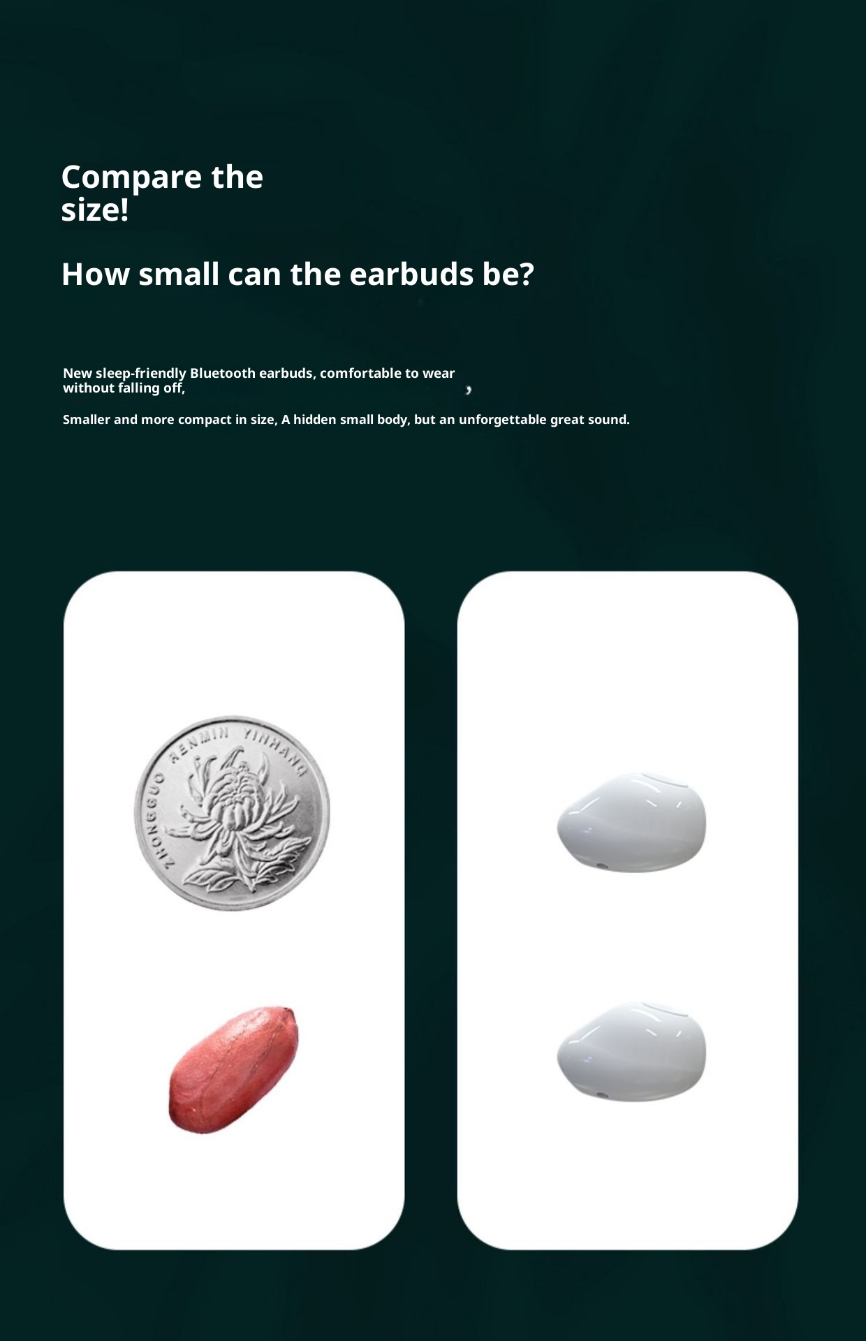 3c Grenzüberschreitender Direktverkauf ab Werk Por4SS Kleine Mini-Bluetooth-Kopfhörer Kompakt Kabellos Unsichtbar Zum Schlafen Tragen Nein_voghion.com