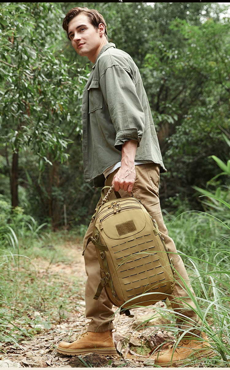 ActiveGo Taktischer Rucksack mit großem Fassungsvermögen, wasserdicht, abriebfest, multifunktional, für Bergsteigen, Wandern, Reisen, Herren_voghion.com