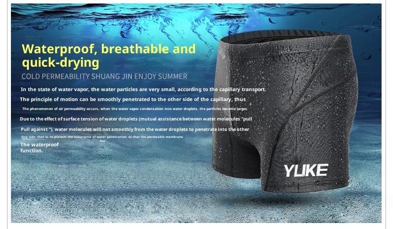 001 001 Men's And Set Adult Large Frame Electroplated Goggles Shark Skin Waterproof Swimming Trunks Package Wholesale_voghion.com