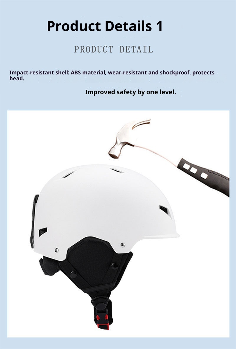 001 Herrenhelm Snowboarden/Skifahren, Professionelle Skiausrüstung, Schutzausrüstung für Damen, Warm und stoßfest, Neu_voghion.com