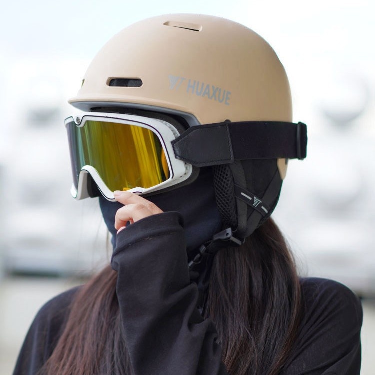 001 MAHAER Ski- und Snowboardausrüstung Schutzausrüstung für Damen und Herren Warmer Antikollisionshelm Schneekappe_voghion.com