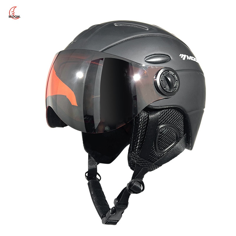 001 Moon Cross-Border E-Commerce Sicherheit mit Skibrille, einteiliger, geformter Unisex-Skihelm_voghion.com