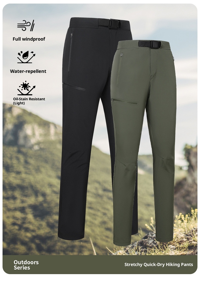 001 Cross-border Long Men And Women Quick-dry Casual Outdoor Versatile Loose Hiking Sports Waterproof Straight Pants_voghion.com