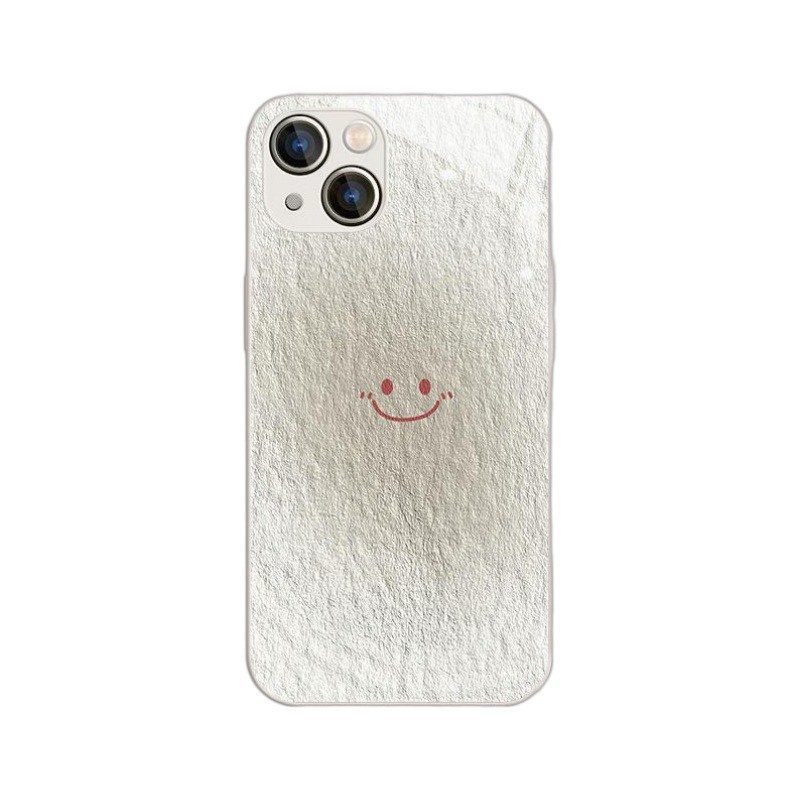 TechGlobe Oil Painting Smiley Face Compatible With 16 Phone Case IPhone 14 Pro Max Full Coverage 8 Plus/7 Glass XR 11/12_voghion.com