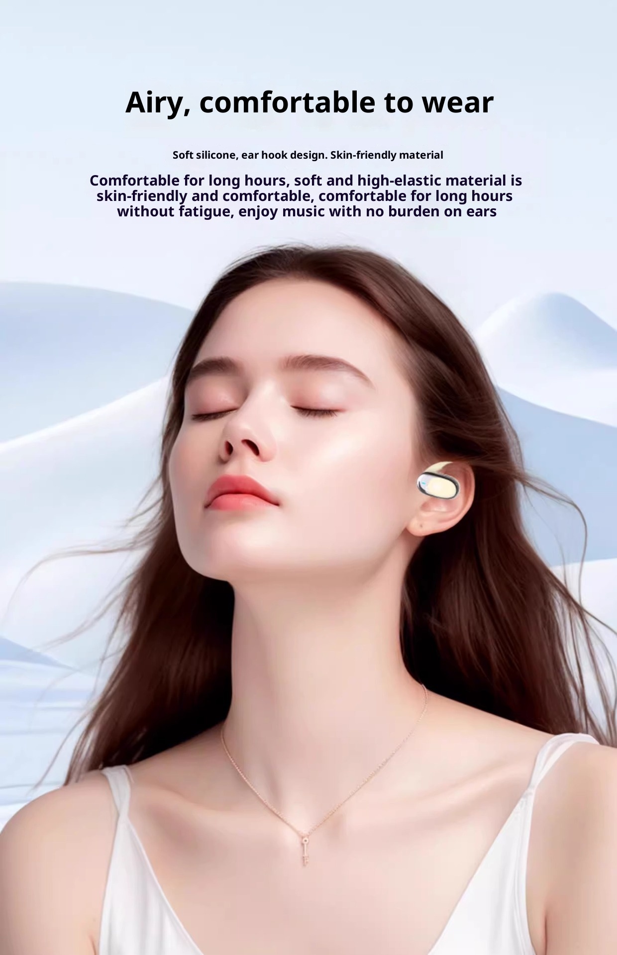 3c Cross-Border JM11 Bluetooth Wireless OWS Auricolari sportivi con cancellazione del rumore, gancio auricolare rotante, display digitale_voghion.com