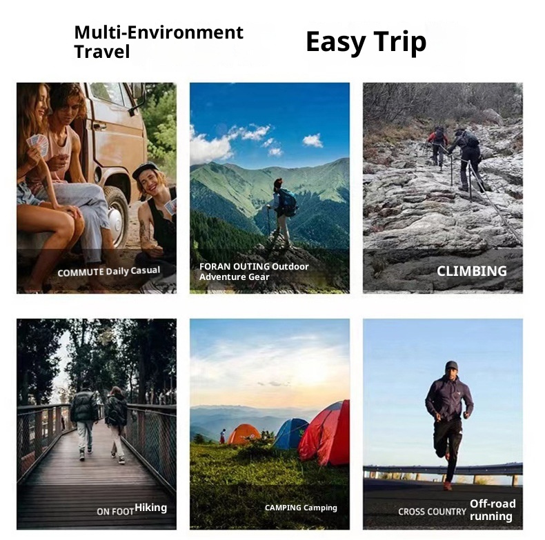 001 Leichtes Sommerwanderoutfit in Übergröße für Damen und Herren, dehnbar, winddicht, schnelltrocknend, ideal für Outdoor-Sportarten._voghion.com