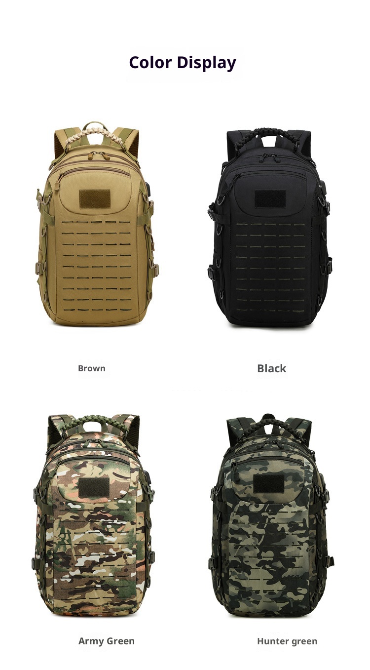 ActiveGo Taktischer Rucksack mit großem Fassungsvermögen, wasserdicht, abriebfest, multifunktional, für Bergsteigen, Wandern, Reisen, Herren_voghion.com