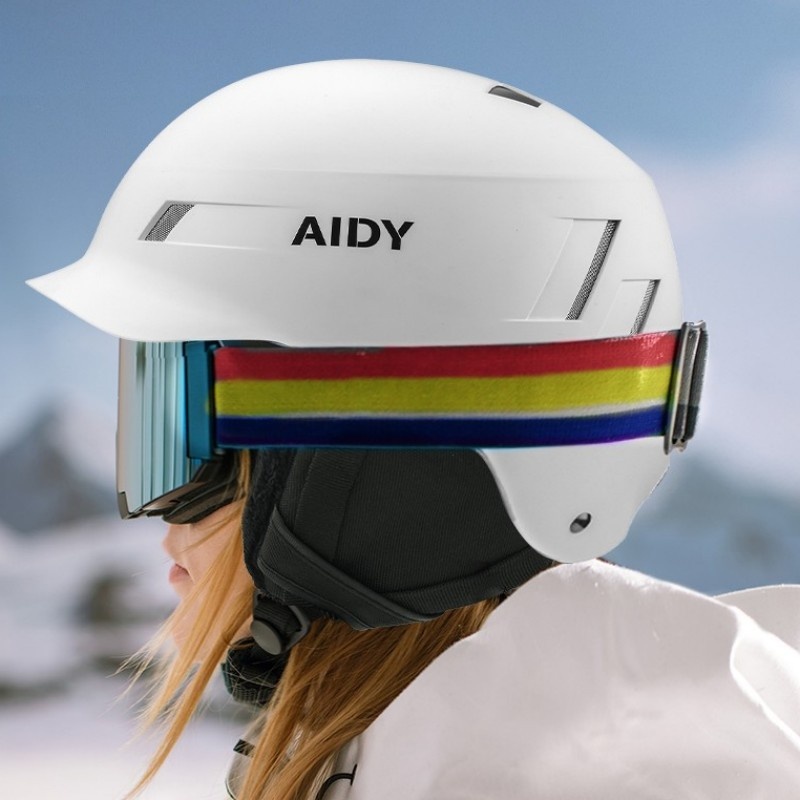 001 En stock Venta al por mayor y al por menor Casco de snowboard AIDY Cálido Transpirable Unisex Interior Exterior Esquí Deportes_voghion.com