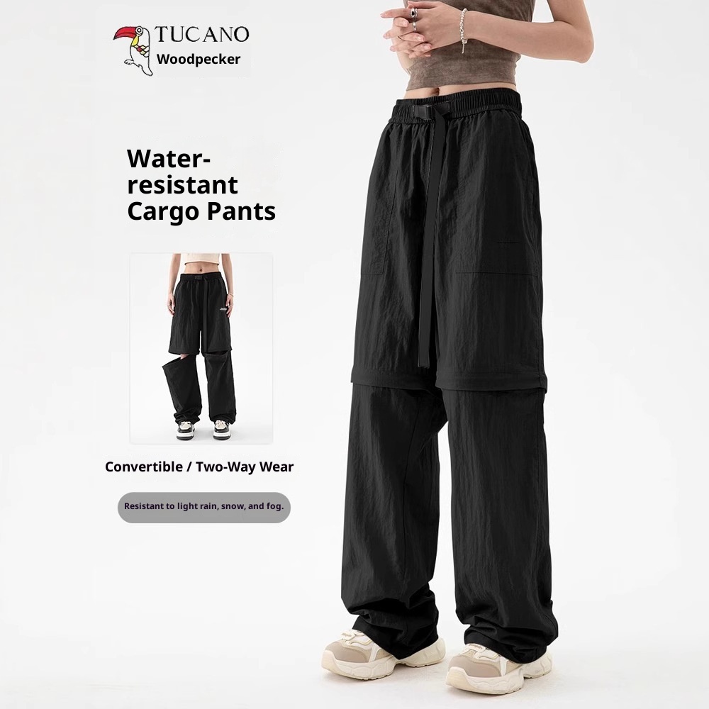 001 Woodpecker Softshell For Women And Men, Summer Thin Wide-Leg Cargo Pants, Casual Outdoor Sports Hiking Pants_voghion.com