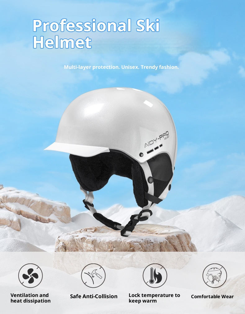 001 AIDY New Unisex In Stock Wholesale And Retail Snowboard Snow Helmet Winter Ski Hat_voghion.com