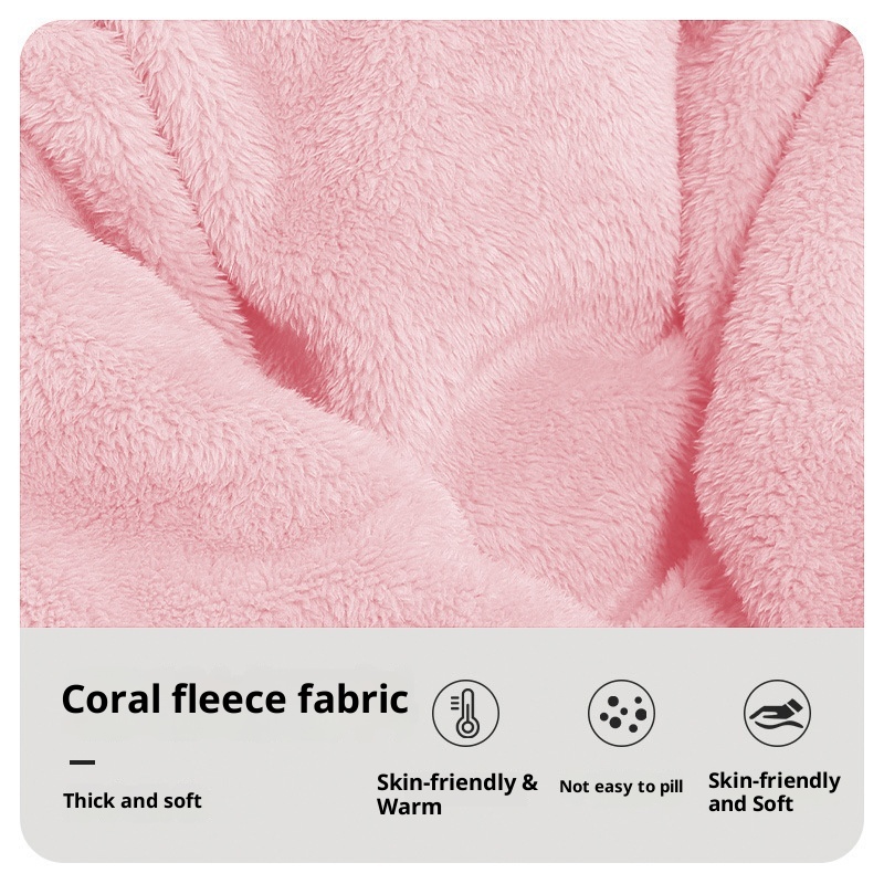 ChicShe Winter Cross-Border Women's Coral Fleece Comfortable Soft Pajamas Sleep Pants European And American Plus Size Homewear_voghion.com