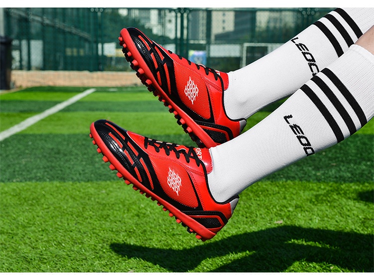 Fabricante ShoeGlobe, mayorista de zapatillas de fútbol de caña baja para entrenamiento deportivo de hombre, para adultos, uñas largas rotas, TF, para niños._voghion.com