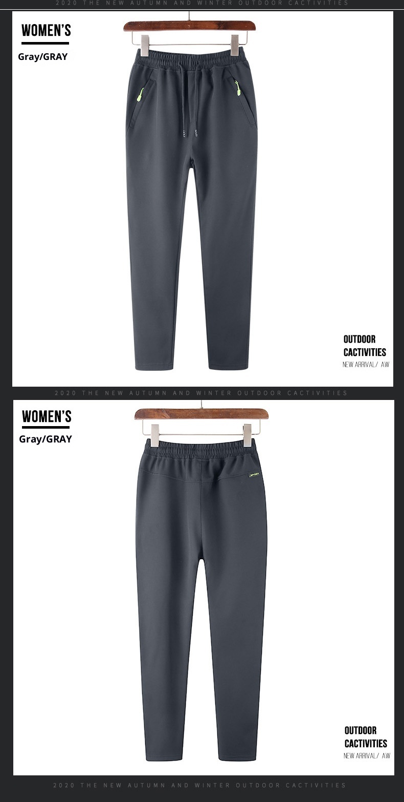 001 Couple Outdoor Softshell Skiing Women's Trendy Spring Autumn Fleece Lined Thickened Warm Windproof Waterproof Hiking_voghion.com