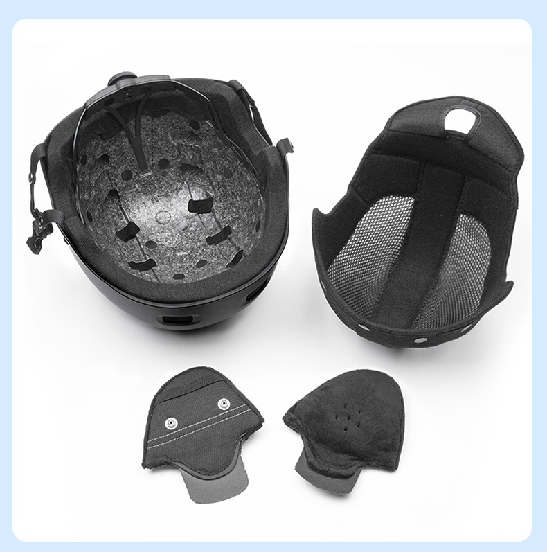 001 Skull Style Head-Mounted Ski Outdoor Adjustable Single And Double Board Sports Snow Helmet Anti-Collision Equipment_voghion.com