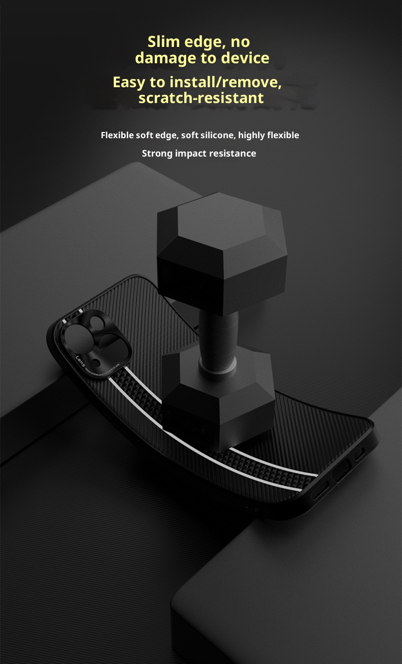 Custodia in fibra di carbonio TechGlobe Business per iPhone 15 Plus con strisce fluorescenti, custodia in pelle per iPhone 14 Pro Max, 13 XR_voghion.com