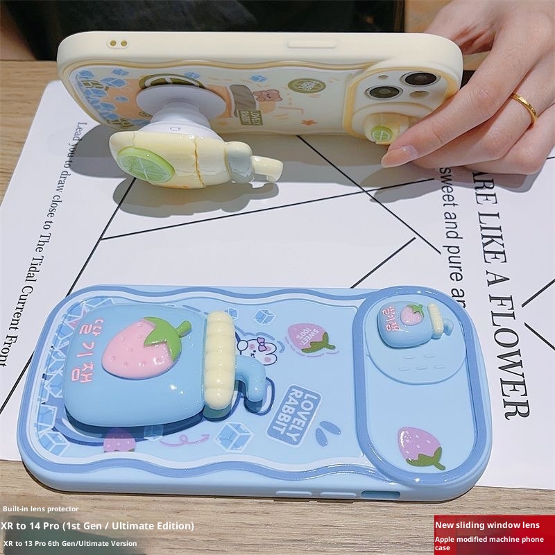 TechGlobe Suitable For Instantly Transform Into 14 Modified Phone Case XR To 13 Pro Sliding Window Ultimate Edition_voghion.com