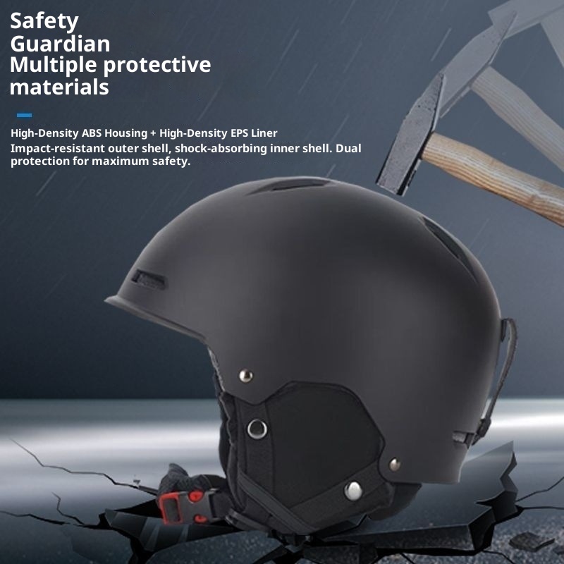 001 Verstellbarer warmer Outdoor-Sporthelm für Erwachsene, Kinder-Snowboard- und Skihelm_voghion.com